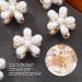 Small Hair Clips Mini Pearl Claw Clip 15 Pcs Small Flower Hair Bangs Clips White Wedding Hair Accessories for Women Girls Brides - Buy Online on GoSupps.com