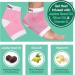 ZenToes Moisturizing Heel Socks - 2 Pairs Gel Lined Toeless Spa Socks for Dry, Cracked Heels - Heal While You Sleep - Regular Pink - Buy Online on GoSupps.com