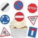 Edible Wafer Road Traffic Signs Pre-Cut Cupcake Toppers - 24pc - Buy Online on GoSupps.com