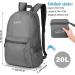 G4Free 20L Lightweight Packable Backpack - Grey | Travel, Hiking Daypack - Buy Online on GoSupps.com