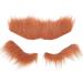 fake moustache Self Adhesive Beard Eyebrow Set for Costume Festivals - Easy to Use and Remove Brown Suitable for Adults and Children - Buy Online on GoSupps.com