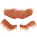 fake moustache Self Adhesive Beard Eyebrow Set for Costume Festivals - Easy to Use and Remove Brown Suitable for Adults and Children