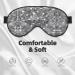 Silver Sequin Eye Mask - Soft Adjustable Sleep Mask for Comfort | Unisex Black Sleeping Mask - Buy Online on GoSupps.com