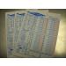 150 Triple Score Sheets Pads Cards