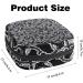 MUOOUM Blue Women's Flags Storage Bag with Mussel Pattern | Portable Menstrual Cup & Zipper Pocket for Teens & Women | Color 6 4.7x6.6x6.6 - Buy Online on GoSupps.com