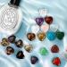 20PC Heart Crystal Gemstones Set - Natural Colorful Chakra Stones for Reiki & Energy Healing - Bulk Palm & Thumb Stones - Buy Online on GoSupps.com