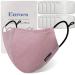 Euroca Cloth Face Mask 3 Layer Reusable Washable Adjustable with Filter Pocket for Adult -1 Mask with 10 Filters Mauve Small