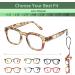 Women's Brown/Demi Reading Glasses Frame with UV Blue Light Filtering Magnifier (1.25-3.00) - Buy Online on GoSupps.com