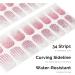 NAILOG Semi Cured Gel Nail Strips 34 pcs Salon-Quality Gel Nail Stickers Long Lasting Nail Wraps for Women with Soft Gel Finish Vintage Print & Silver Glitter (Pink Lane) - Buy Online on GoSupps.com