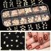 Noverlife 1200PCS Zodiac Nail Charm Flakes - 12 Constellation Alloy Sequins - 3D Gold Glitters & Nail Stickers for DIY Craft - Zodiac Words Letters - Scrapbooking & Phone Case - Buy Online on GoSupps.com