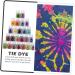 NUOBESTY Textiles Dying Supplies 24pcs Tie Dye Powder Color Powder Cable Tie Aldult Child DIY Tie-dye Pigment - Buy Online on GoSupps.com
