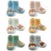 Moon Tree Baby Non Slip Winter Socks Boys With Grips Warm Socks Girls Thick Towelling Socks 6 Pairs 0-12 Months Sleeping Bear Mix 5912