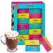 Hot Chocolate Box Gift Set - Assorted Flavour Hot Chocolate Hamper Selection Box with Marshmallows 180g. Festive Hot Chocolate for Secret Santa Stocking Fillers with Topline Card Hazelnut Cherrie Carror Raspberry 180 g (Pack of 1)