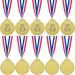 12-Piece Abaokai Gold Award Medals Set - 2 Inches, Ideal for Kids Sports, Soccer Games, Prizes, and Party Favors - Buy Online on GoSupps.com