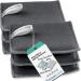 Elexaclean Flush Sponge Pot Cleaners - Washable Microfiber Sponges (6-Pack 10x8 cm Dark Gray) - Reusable Kitchen Cleaning Solution - Buy Online on GoSupps.com