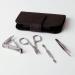 Dark Stag Mens Manicure Set - Grooming Kit Ideal for Travel: Nail Scissors Clipper Cuticle Pusher and Tweezers - Buy Online on GoSupps.com