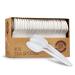 Plasticpro Cutlery 400 Mediumweight White Disposable Plastic Tea Spoons 400 Tea Spoons