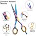 Hairdressing Scissors - Multicolor Hair Scissors Stainless Steel Barber Scissors and Razor Blade Hairdressers Scissors UK for Salons Barbers Women - Buy Online on GoSupps.com