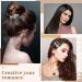 10-Piece Rhinestone Wedding Hair Clips - Crystal Bridal Hair Pins in Silver, Elegant Barrette Leaf Flower Hair Accessories for Bride Women and Girls (Rhinestone Style) - Buy Online on GoSupps.com