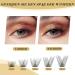 Cluster Eyelashes Quwel - 480 PCs DIY Individual Lash Extensions | Soft & Light Natural D Curl 10-18mm | Perfect for Home Use - Buy Online on GoSupps.com
