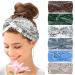 Kavya Wide Hair bands for Women Boho Headbands for Women's Hair Elastic Soft 6 Pieces Headband Print Head bands Adult Women Accessories Yoga Sports Hairband Multicoloured Thin Headscarf Set-7