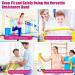 Buy Resistance Bands - 2m Professional Latex Elastic for Home & Gym | Upper & Lower Body Training Physical Therapy Yoga & Pilates - Yellow/Pink - Buy Online on GoSupps.com