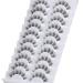False Eyelashes 10 Pairs 15MM Cat Eye Faux Mink Lashes - 8D Wispy Extension Pack for Natural Look - Reusable Cruelty Free Soft Clear Band - Buy Online on GoSupps.com