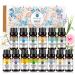 Essential Oils Set - Top 14 Aromatherapy Oils Gift Set-14 Pack 10ml (Lemon Eucalyptus Lavender Lemongrass Sweet Orange Peppermint Tea Tree Sandalwood and More)