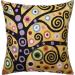 Kashmir Designs Tree of Life Pillow Cover | Yellow Gold Floral Pillowcase | Flower Accent Pillows |Suzani Cushions | Flower Pillow | Modern Floral Cushion | Hand embroidered Cushions Wool Size - 18x18