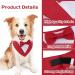 Stylish Maustlie Dog Smoking Bandana - Adjustable Triangle Scarf for Weddings & Birthdays (Large Red) - Buy Online on GoSupps.com