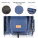 MIRASON Hanging Toiletry Bag for Men - Waterproof PVC Leather Dopp Kit with Metal Hook - Blue - Buy Online on GoSupps.com