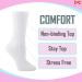 Diabetic Cotton Women's Crew Socks 6 Pack - Physicians Approved, Non Binding Top, Size 9-11 (Shoe 5-10), White - Buy Online on GoSupps.com