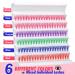 Yawamica Colored D Curl Lash Clusters - 140pcs, 6 Mixed Colors, 14mm DIY Extensions - Buy Online on GoSupps.com