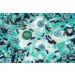 2.3 oz Czech Bohemia Glass Pressed Beads Mix - Turquoise Green Copper Crystal Silver - Handmade - Buy Online on GoSupps.com