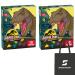 Jurassic World Fruit Flavored Snacks Treat Pouches 0.8 oz 10 ct (Pack of 2) Bundle with Snack Scout Lunch Bag