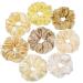Scrunchies for Women Hair Ties Bands Satin Hair Scrunchies for Girls Big Scrunchies for Women's Thick Curly Hair Ponytail Holders Cute Pony Tails No Crease Hair Ties No Damage