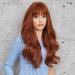 Haircube Auburn Wig | Long Wavy Synthetic Women's Wig | Heat-Resistant Everyday Use | Neat Chestnut Brown Style - Buy Online on GoSupps.com