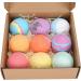 9PCS Bubble Salt Bubble Ball Set - Natural Handmade Organic Foot Bath Spa Balls for Women | Moisturizing Skin Gifts - Buy Online on GoSupps.com