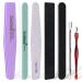 7 Pcs Nail File Set Nail Files Professional Nail Files 100/180 Grit Nail File and Buffer Set Acrylic Nail File Nail Polish Gel Remover Tools Kit with Cuticle Pusher and Cuticle Remover 7 Count (Pack of 1)