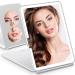 2023 Upgraded Travel Makeup Mirror with Lights and 3x 5x Magnifying, Portable, Touch Screen, USB Rechargeable - Large - Buy Online on GoSupps.com