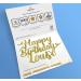 Cakeshop Cake Decoration Pack | Happy Birthday Premium Double Sided Glitter Card Cake Topper Sign & 25g Party Pack of Cake Sugar Sprinkles | Custom Name Cake Decorations (Gold) Non-Prime Glitter Card: Gold - Buy Online on GoSupps.com