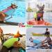 Pawaboo Dog Life Jacket - Adjustable Buoyant Swim Vest with Reflective Rescue Handle | Medium Light Yellow - Buy Online on GoSupps.com