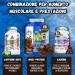 AS American Supplement | Whey Blueking Protein | Bodybuilding Protein | Whey Protein | Increases Muscle Mass and Strength | 1.8 kg | Avoid Catabolism | Contains Creatine | Chocolate - Buy Online on GoSupps.com