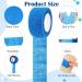 TrelaCo 28 Rolls Self Adhesive Bandage Wrap - Non Woven Cohesive & Breathable Flexible Athletic Tape for Sports - Blue 1 - Buy Online on GoSupps.com