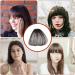 Lightweight Clip in Bangs | Wavy Bangs Wigs | Natural Fake Bangs Wispy Fake Fringe Beauty Artificial Headwear Collectible Items Fakes Fringes Ideal for Women Brown black - Buy Online on GoSupps.com