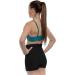 B Dancewear Girls High Waisted Dance Shorts - Medium Black | Fold Over Band, Stretch Fabric | Child & Kid Sizes Available - Buy Online on GoSupps.com