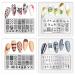 8Pcs Nail Stamping Plates Set - Flowers, Leaves, Lace Stamp Templates Kit for DIY Nail Art - Manicuring Printing Tools - Buy Online on GoSupps.com