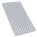 YINENN Bath Shower Mat Non Slip with Suction Cups, TPE Shower Safety Mat and Phtahlate Latex Free, Machine Washable Bath Mat for Tub, Soft Bathroom Mats with Drain Holes 30 x 17 Inch, Grey