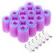 Rollers for Hair, Anezus 60 Pcs Hair Rollers Self Grip Set Includes 48 Pcs Hair Curlers and 12 Pcs Double Prong Clips for Women, Men Hairdressing Multicolored