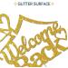 Tenhaisi Welcome Back Cake Topper/Returning Home Cake Decorations/Welcome Party/Happy Retirement Sign/Back to School Party Decorations Supplies Gold Glitter - Buy Online on GoSupps.com